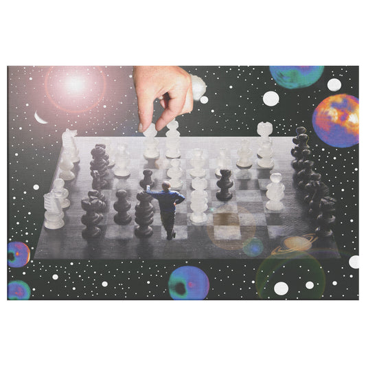 Galactic Chess. Canvas Wrap.