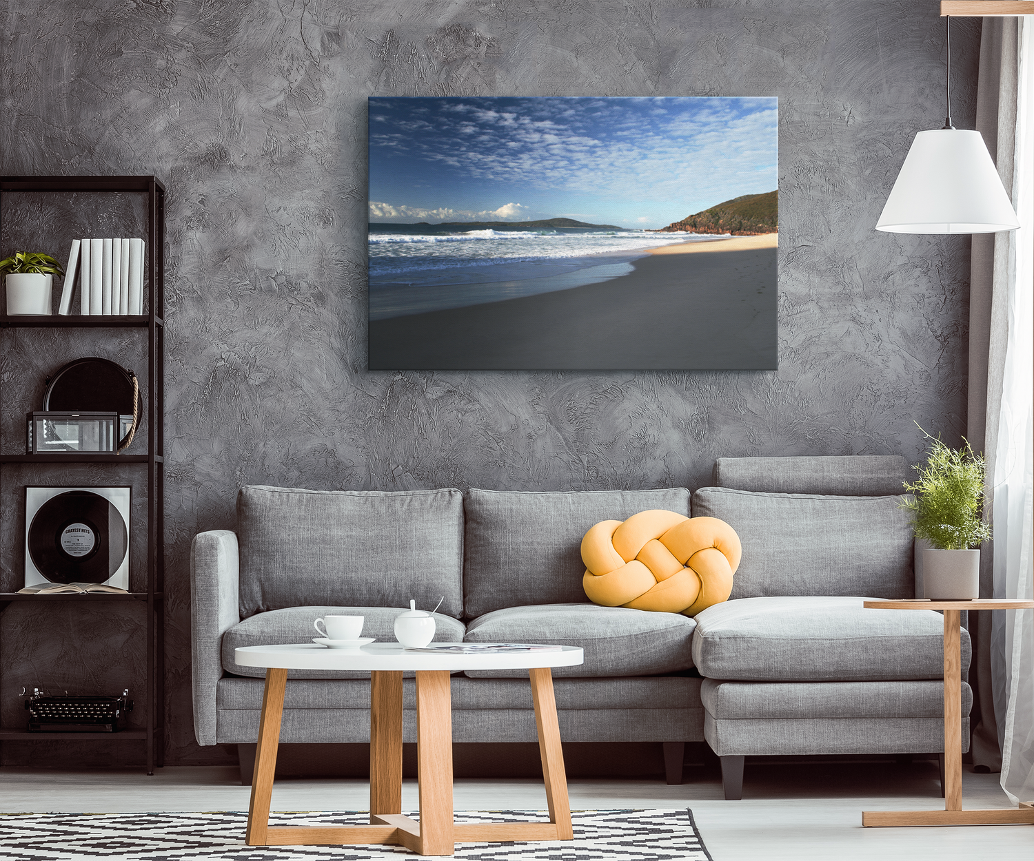 Early morning on Zenith Beach. Port Stephens. Australia. Canvas Wrap.