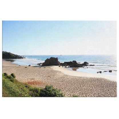 Looking northwards along Flynn's beach. Australia. Canvas Wrap.