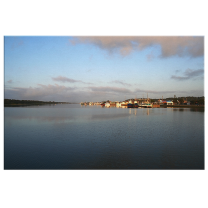 Fishing Boats at anchor. Lakes Entrance. Australia. Canvas Wrap.